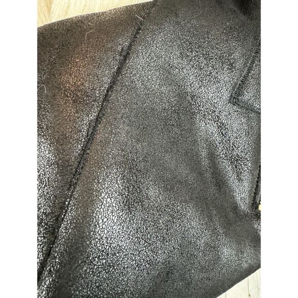 VICI EXCLUSIVE x FATE ivory faux fur black faux leather boho vest M NWT - Picture 5 of 11